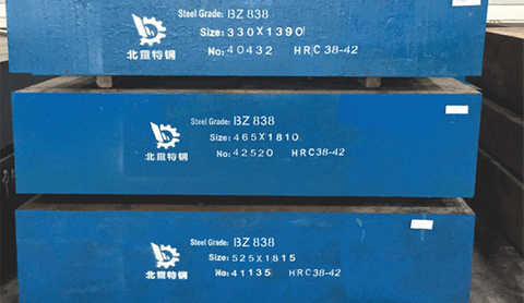 Acero para moldes de plástico preendurecido de sección grande BZ838